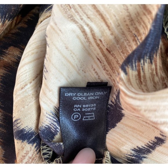 Lafayette 148 New York Tiger Print Blouse - Picture 12 of 15